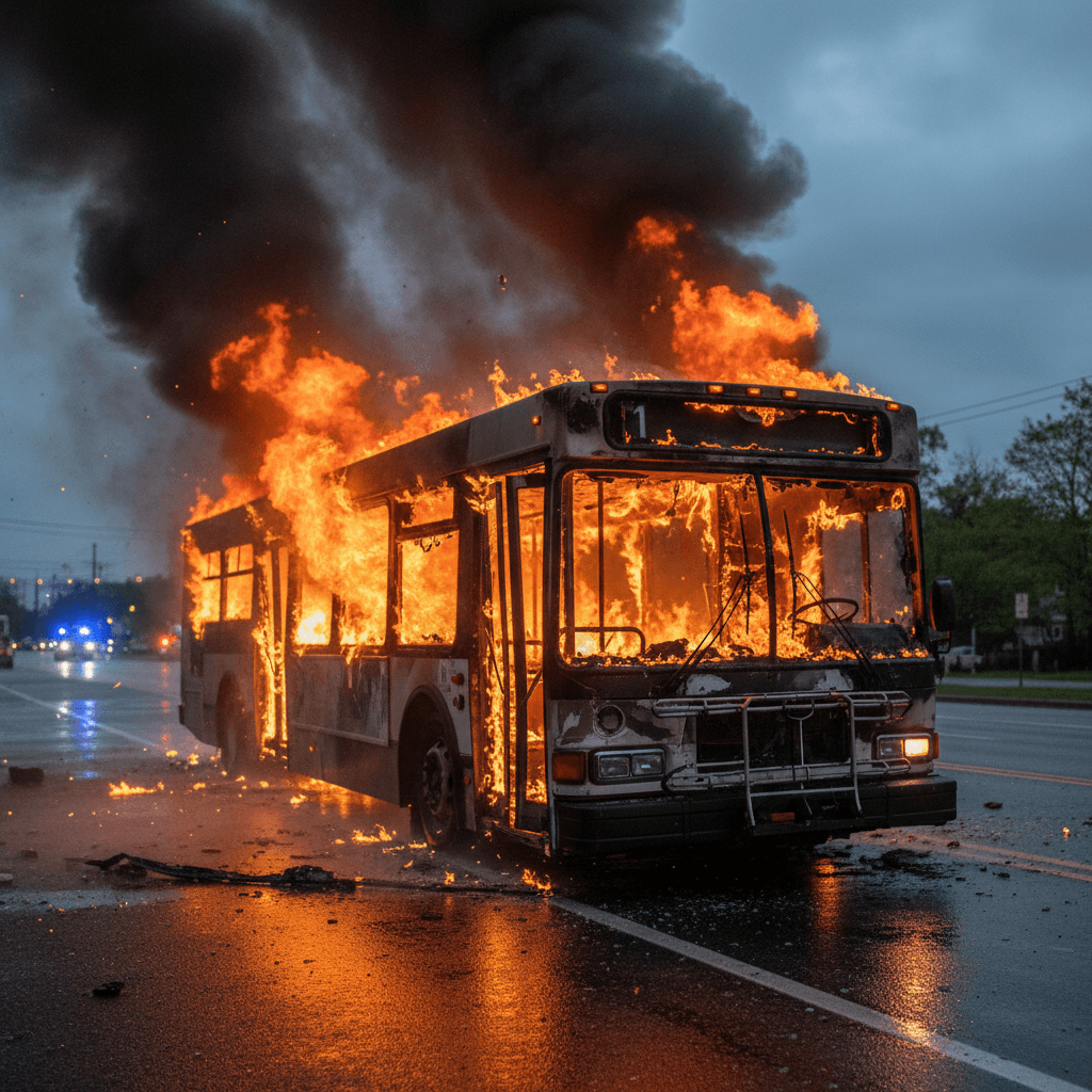 Image – Bus · Enflammé — Anonyme